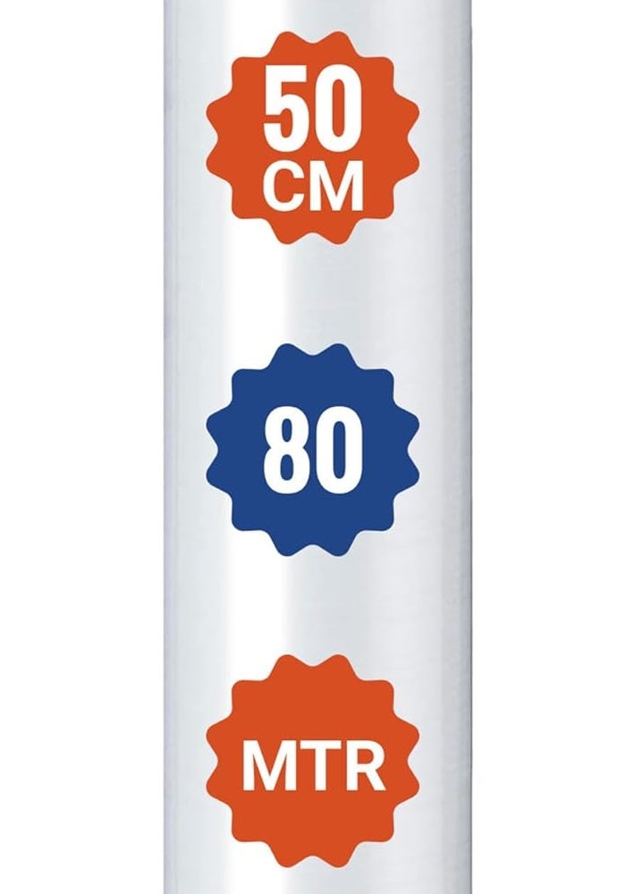 Duravel Industrial Strength Stretch Film - 50cm x 80m Roll for Pallet Wrapping and Moving - Image 1